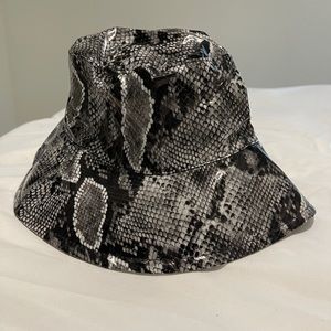 Zara snake print bucket hat